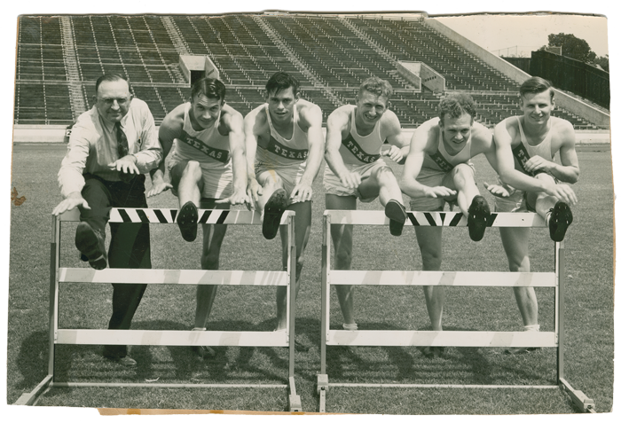 vintage photo of UT Track team