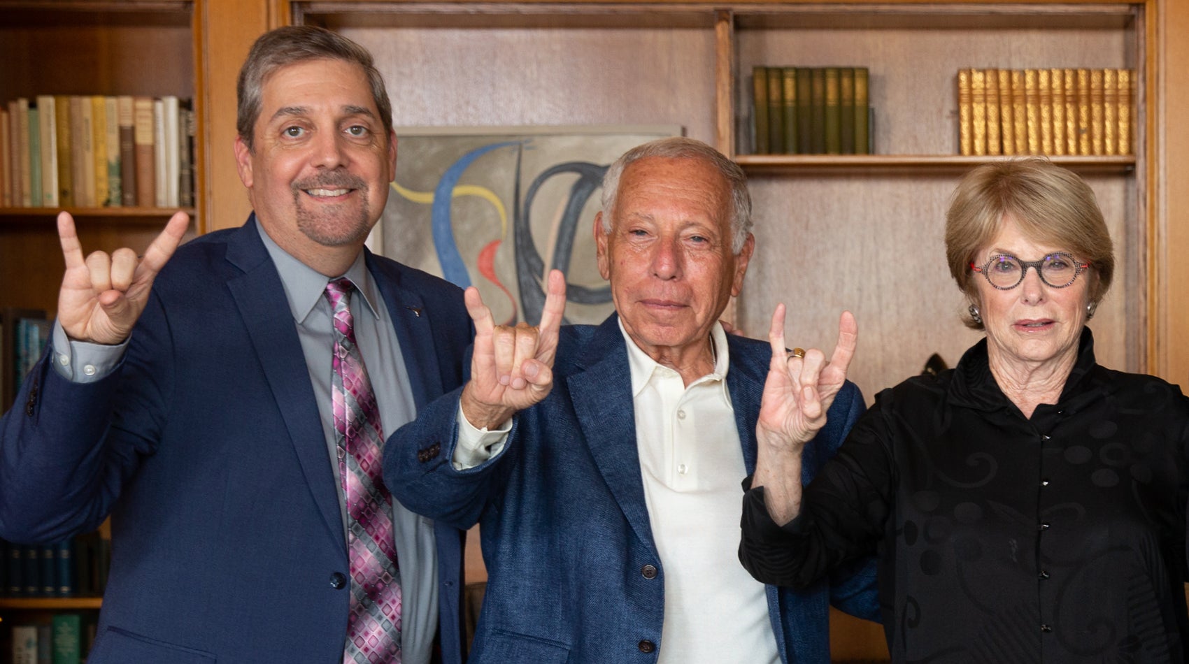 Mickey and Jeanne Klein pictured with Dean Martinez