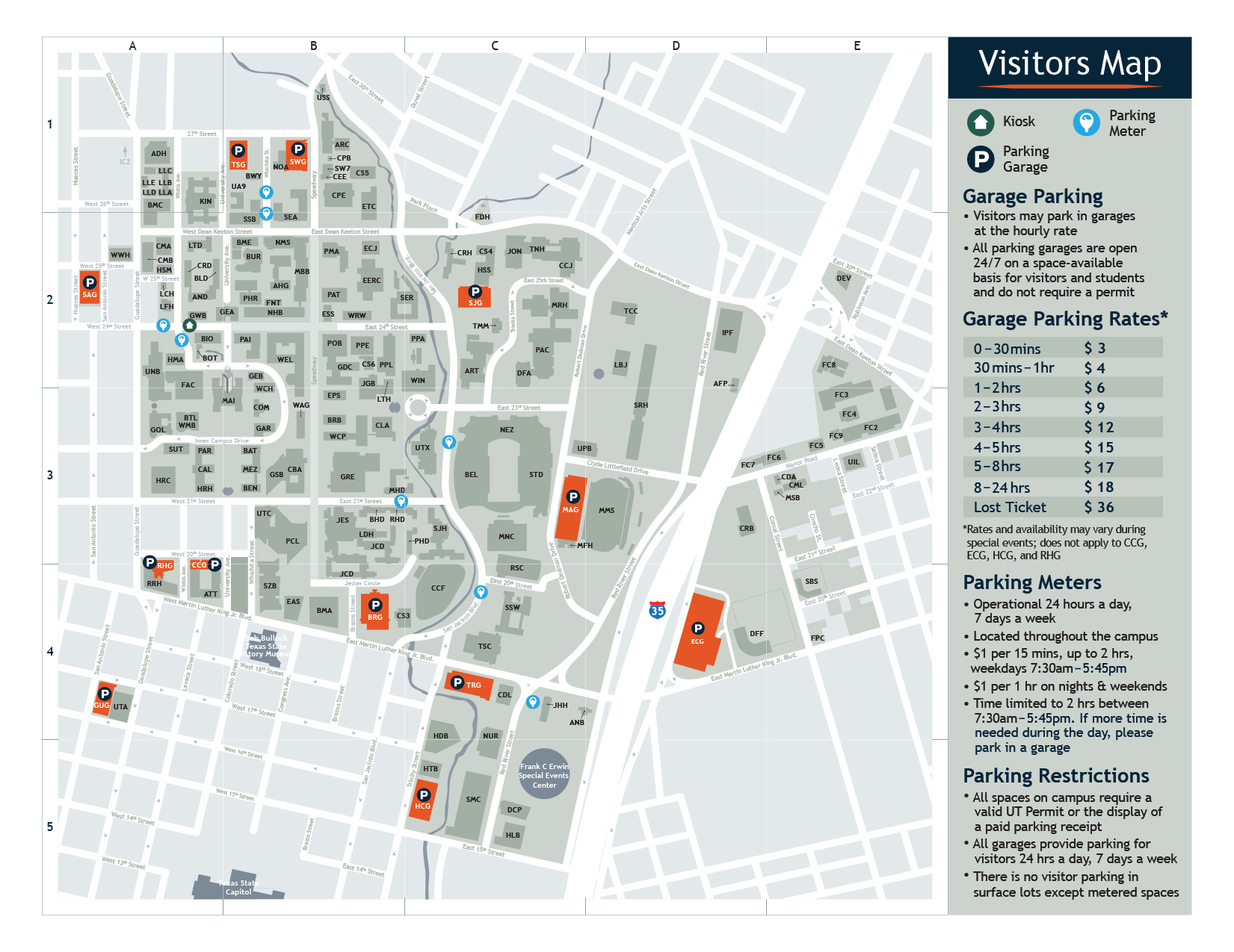 Visitors Parking Map Print