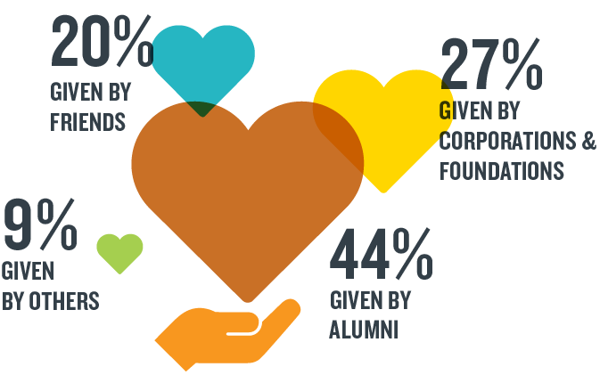 Donors Hearts Infographic