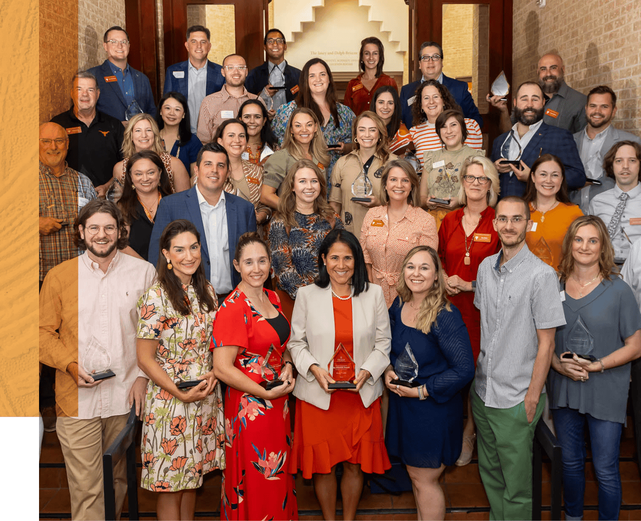 A Texas Development team photo Celebrating Our Success