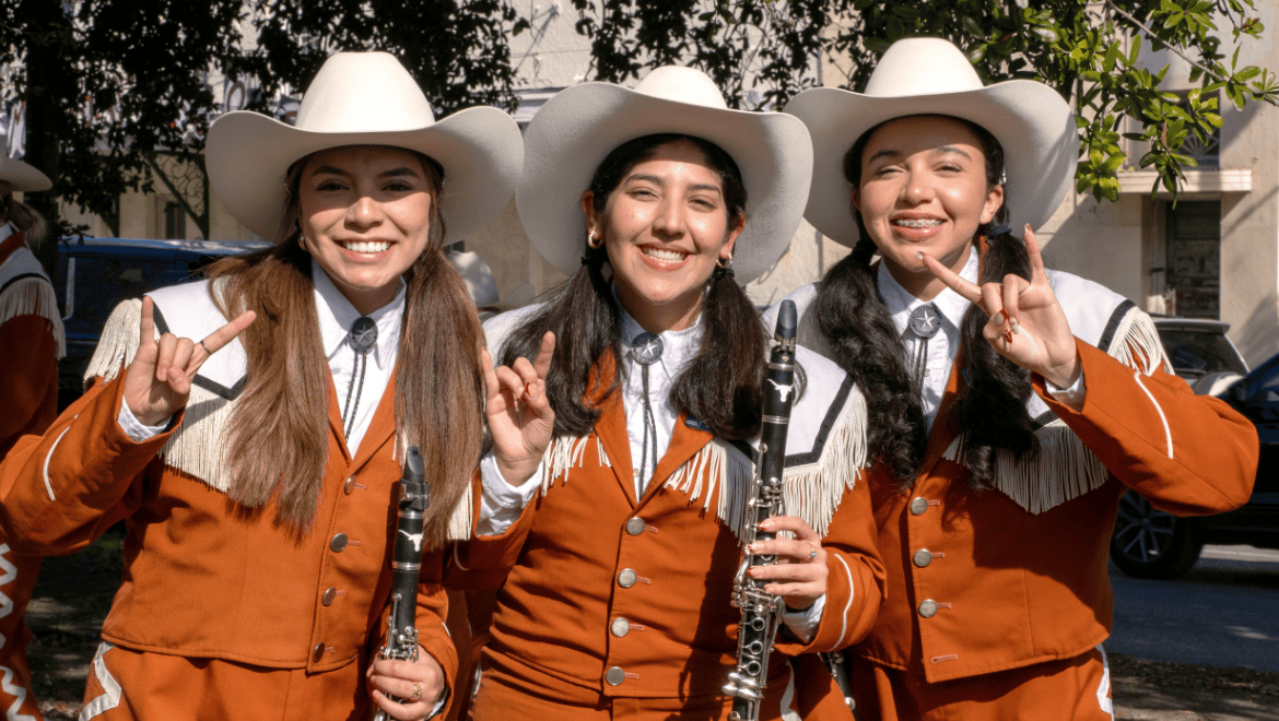 Longhorn Band members