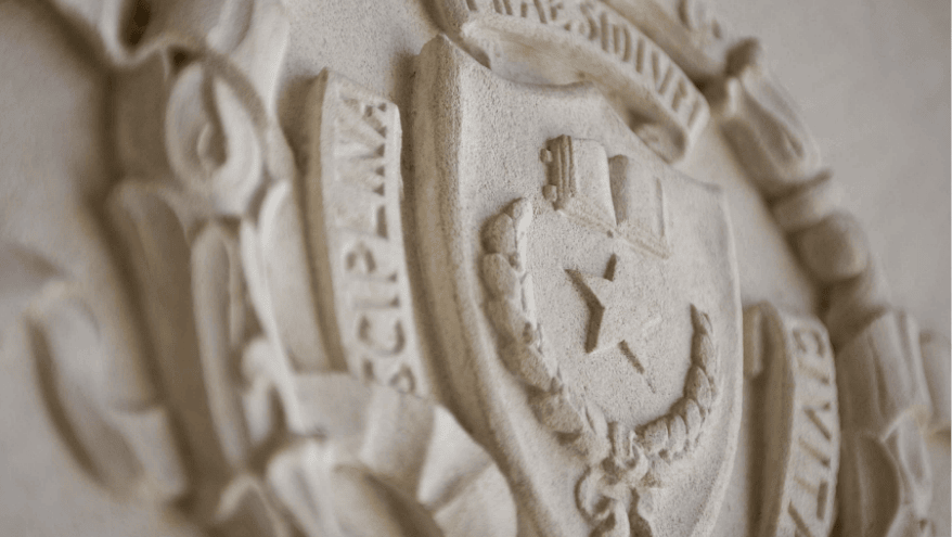 UT seal on building