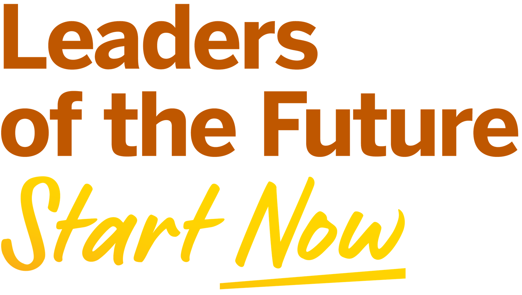 Leaders Lockup RGB Orange