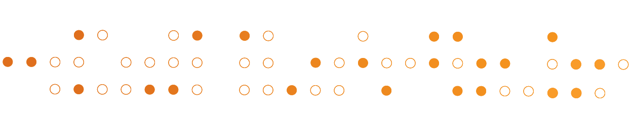 The Science of Achievement dots graphic decoration